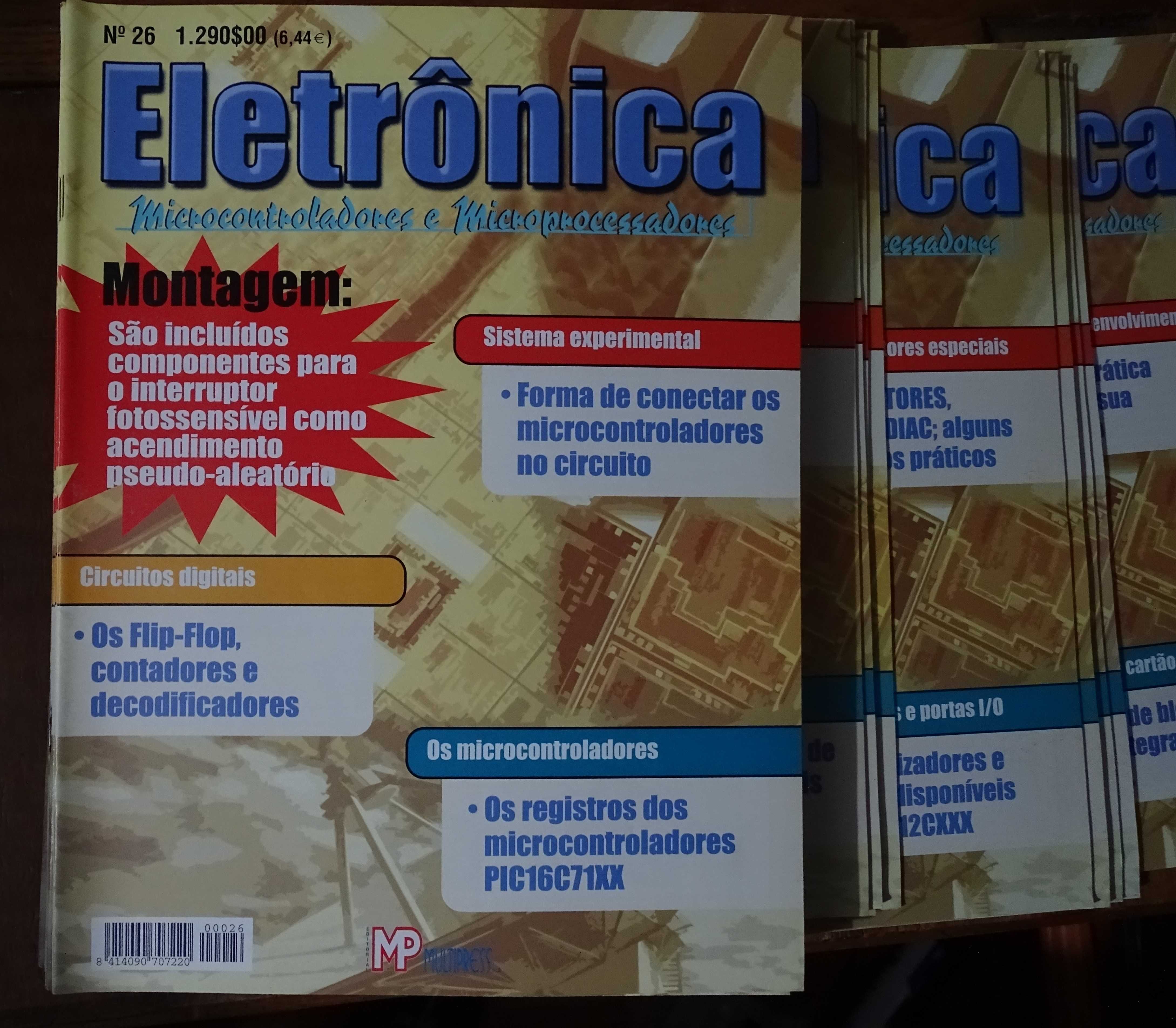 Coleção eletrónica microcontroladores e microprocessadores