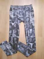 Nowe legginsy z twarzami damskie