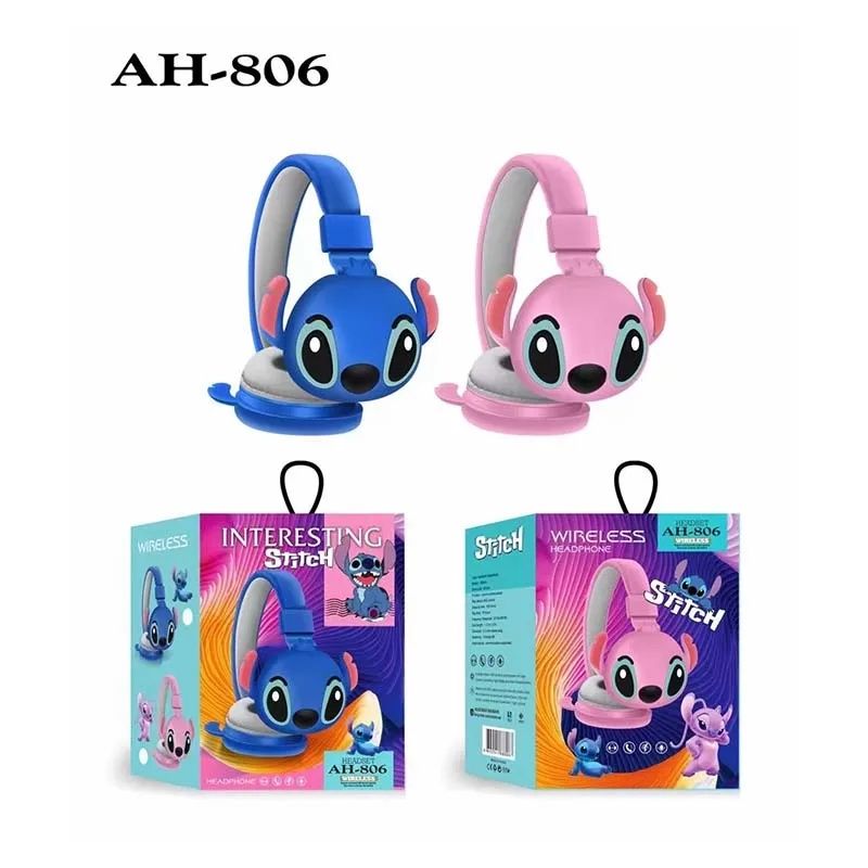 Детские беспроводные Bluetooth наушники AH- 806 Стич