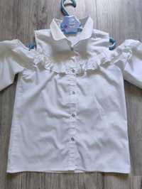 Koszula bluzka dziewczęca biała r. 146 Cool Club