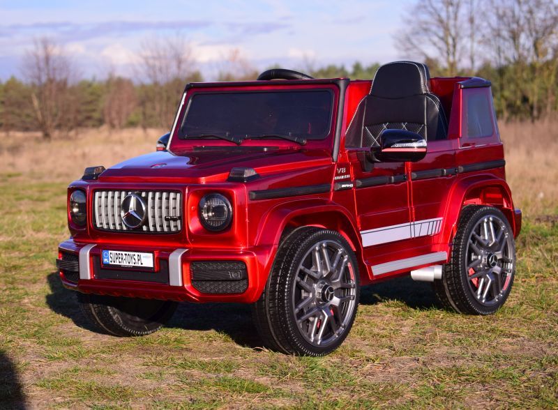 MERCEDES G63 na akumulator KOŁA miękkie EVA, Ecoskóra LAKIER BBH0002