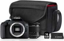 Canon EOS 2000D  EF-S 18-55mm IS II  torba SB130  karta SD 16GB