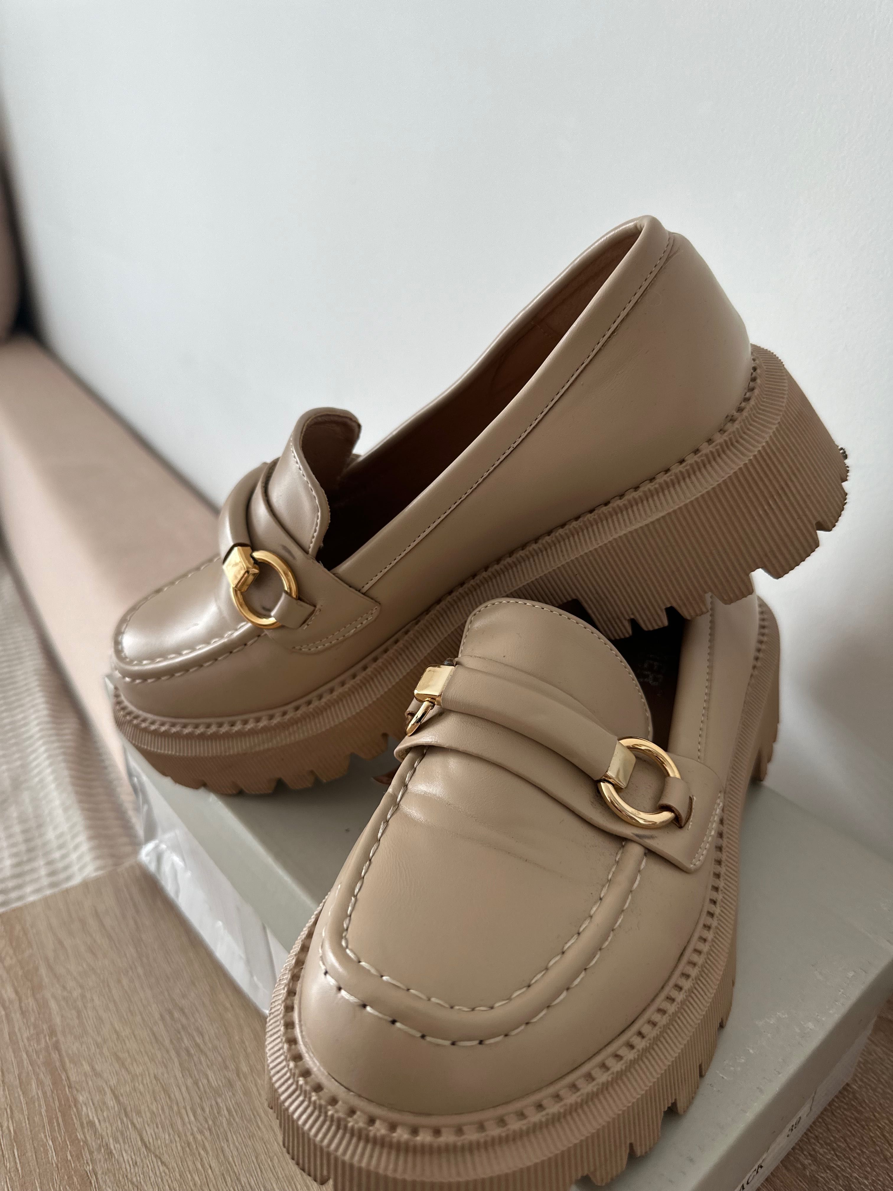 buty, mokasyny, z szorstką podeszwą