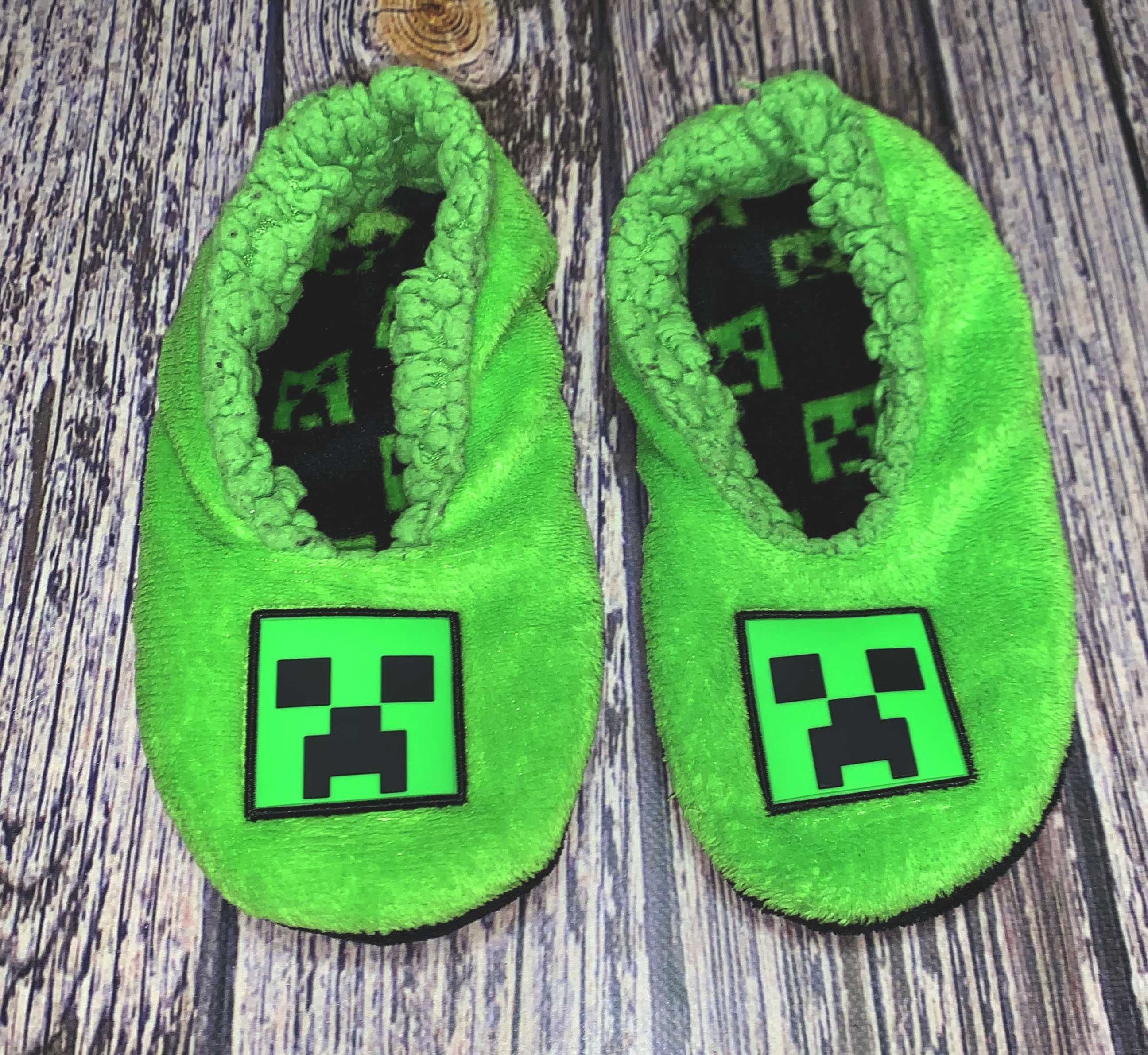Тапки Minecraft для мальчика, размер 35 (22,5 см)