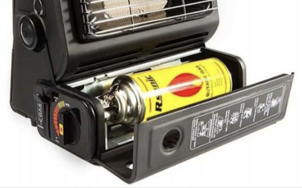 Портативная газовая печь с обогревателелем Happy Home,туристическая