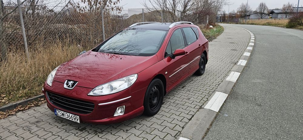 Peugeot 407 SW 2.0 HDI z opłatami do jazdy Panorama Grzane Fotele
