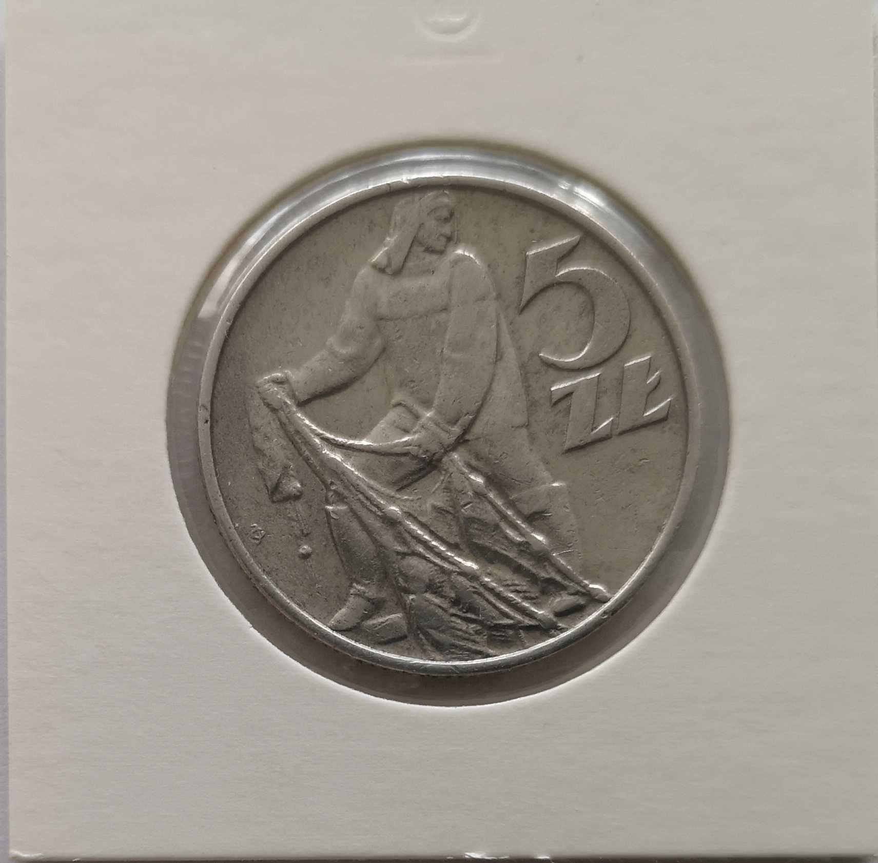 Moneta PRL 5 złotych 1974r.Al.Stan monety widoczny na zdjęciach.