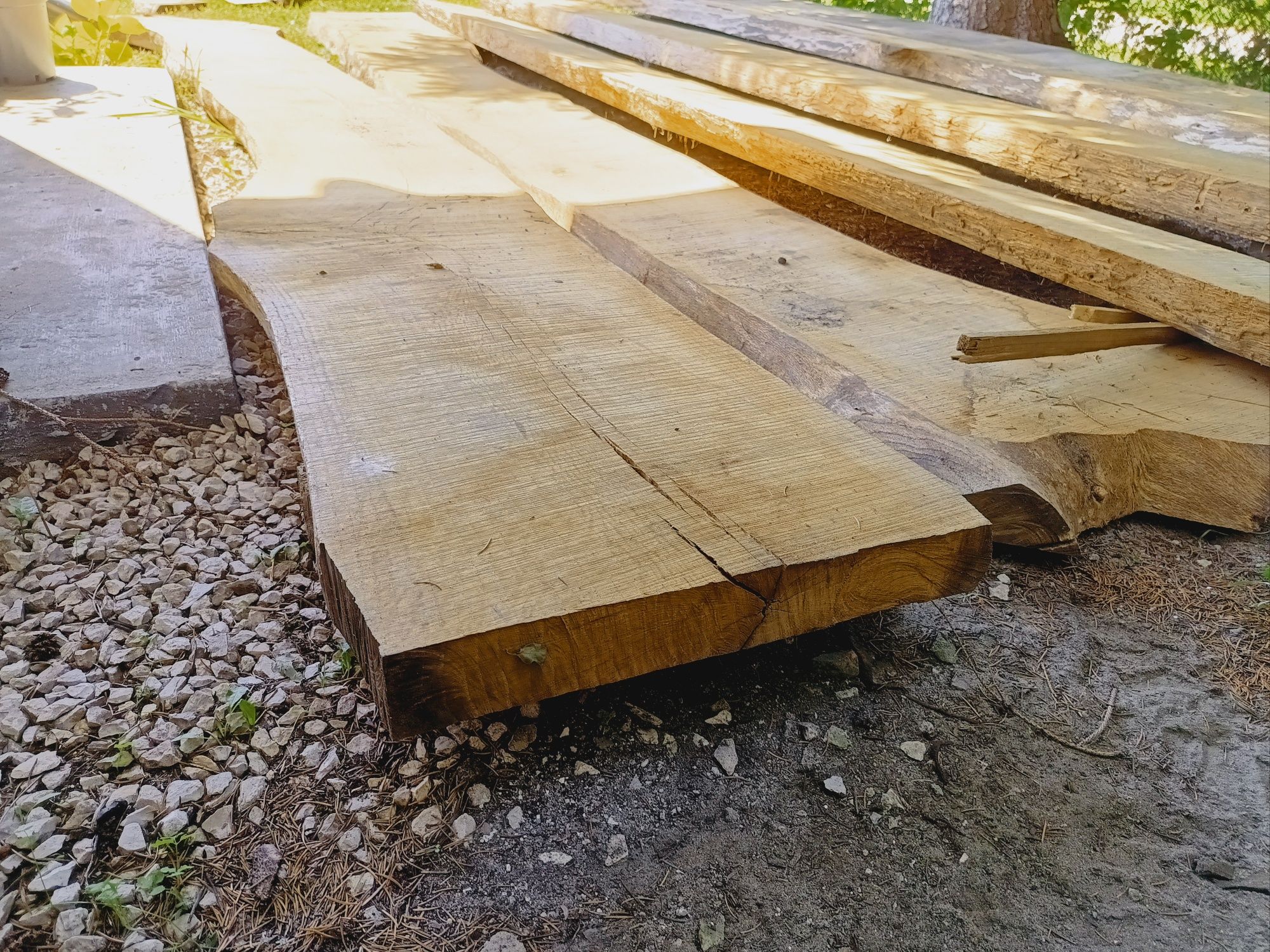 Tarcica dębowa,deski z oflisem dąb 60mm-3,5m dł. SUCHA sezonowana3LATA