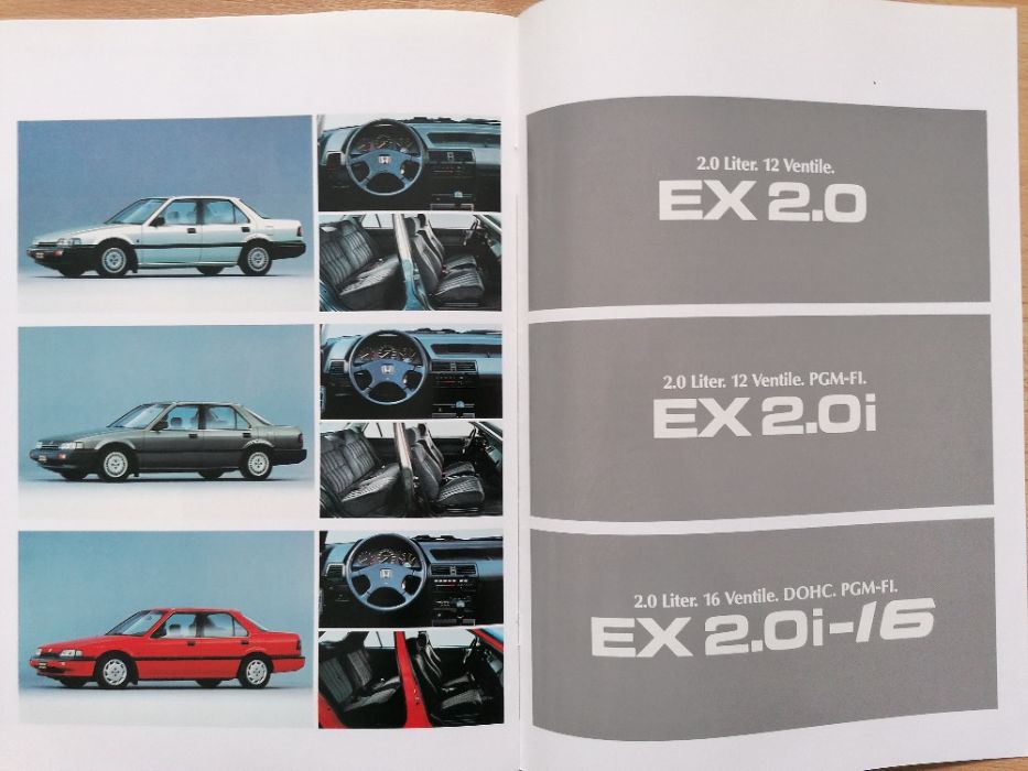 Prospekt Honda Accord EX 2,0 EX 2,0i EX 2,0i-16