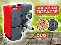 Piec, kocioł C.O. Ekopel 10 kW DUO na PELLET + ekogroszek 5 KLASA