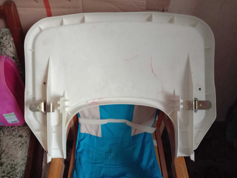 Детский деревянный стульчик Geoby со столиком для кормления, игр, твор