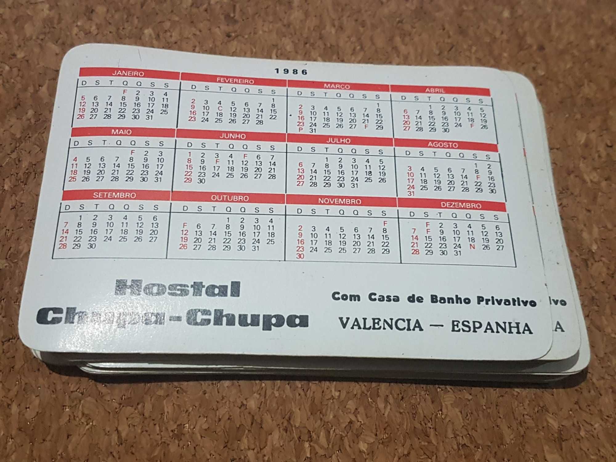 26 Calendários Bolso Espanha + 18 Anos