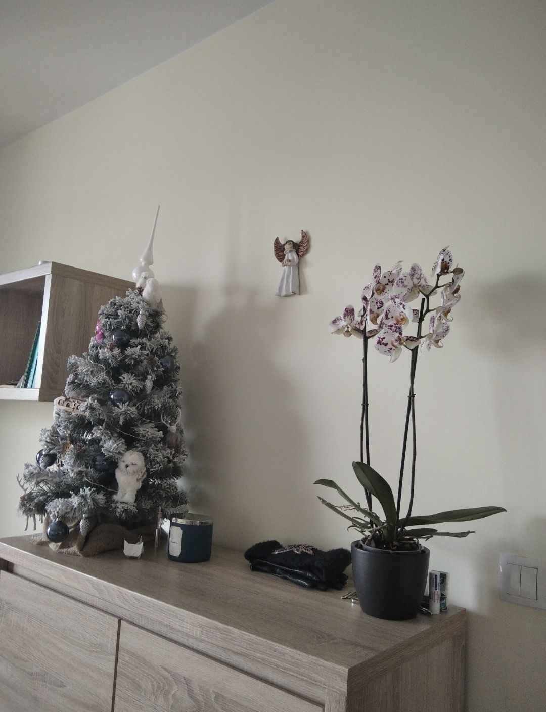 Choinka + Ozdoby świąteczne bombki lampki
