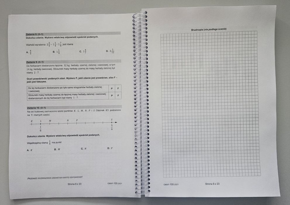 Egzamin Ósmoklasisty Arkusze  CKE Matematyka 8 klasa 2021 - 2025