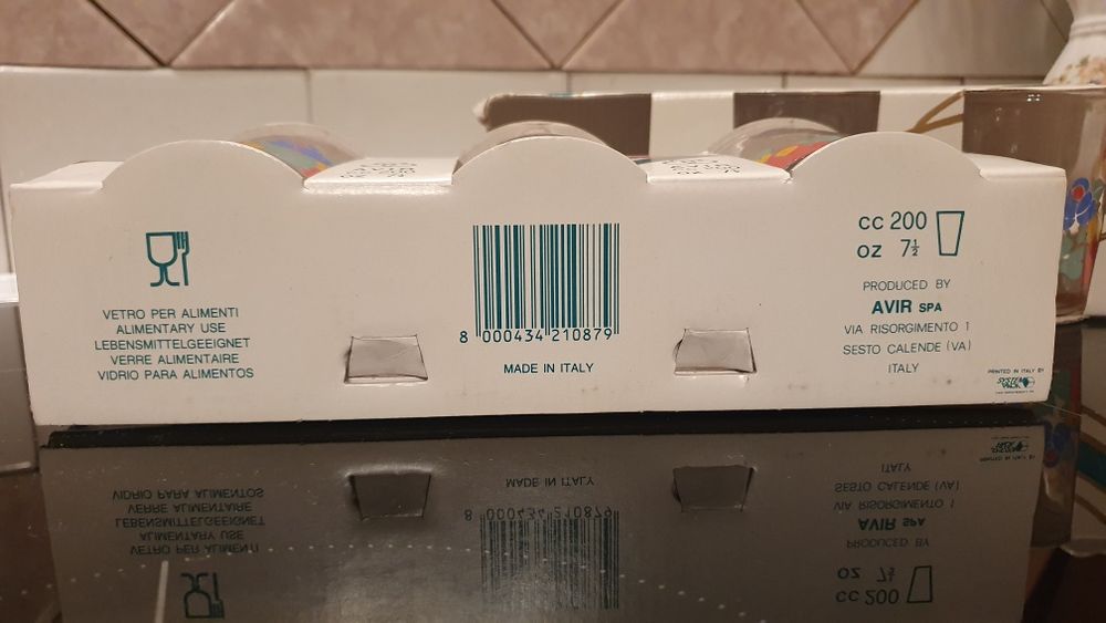 Набор стаканов 6шт.Италия