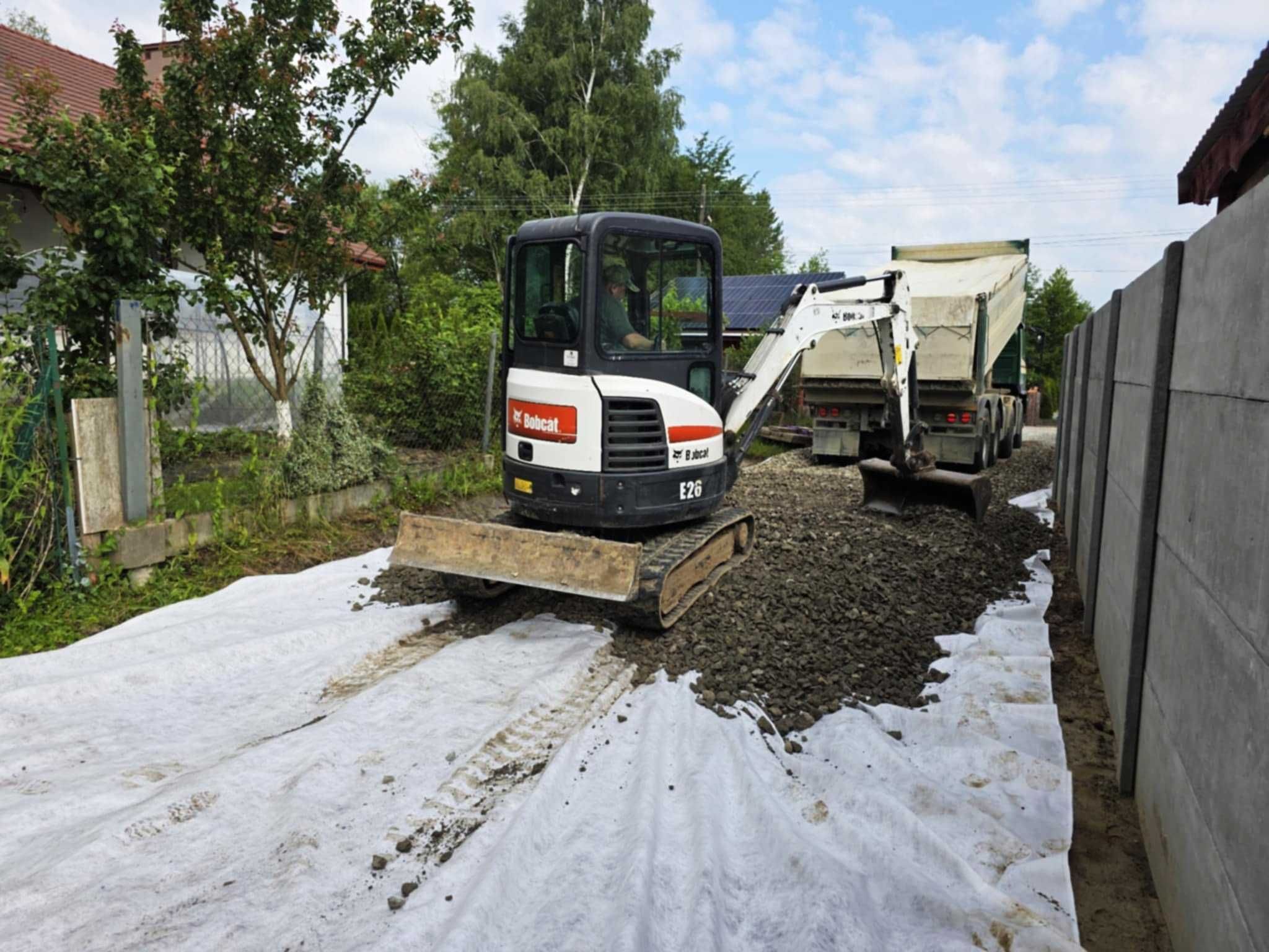 Wynajem maszyn budowlanych, usługi kompleksowe Dynów