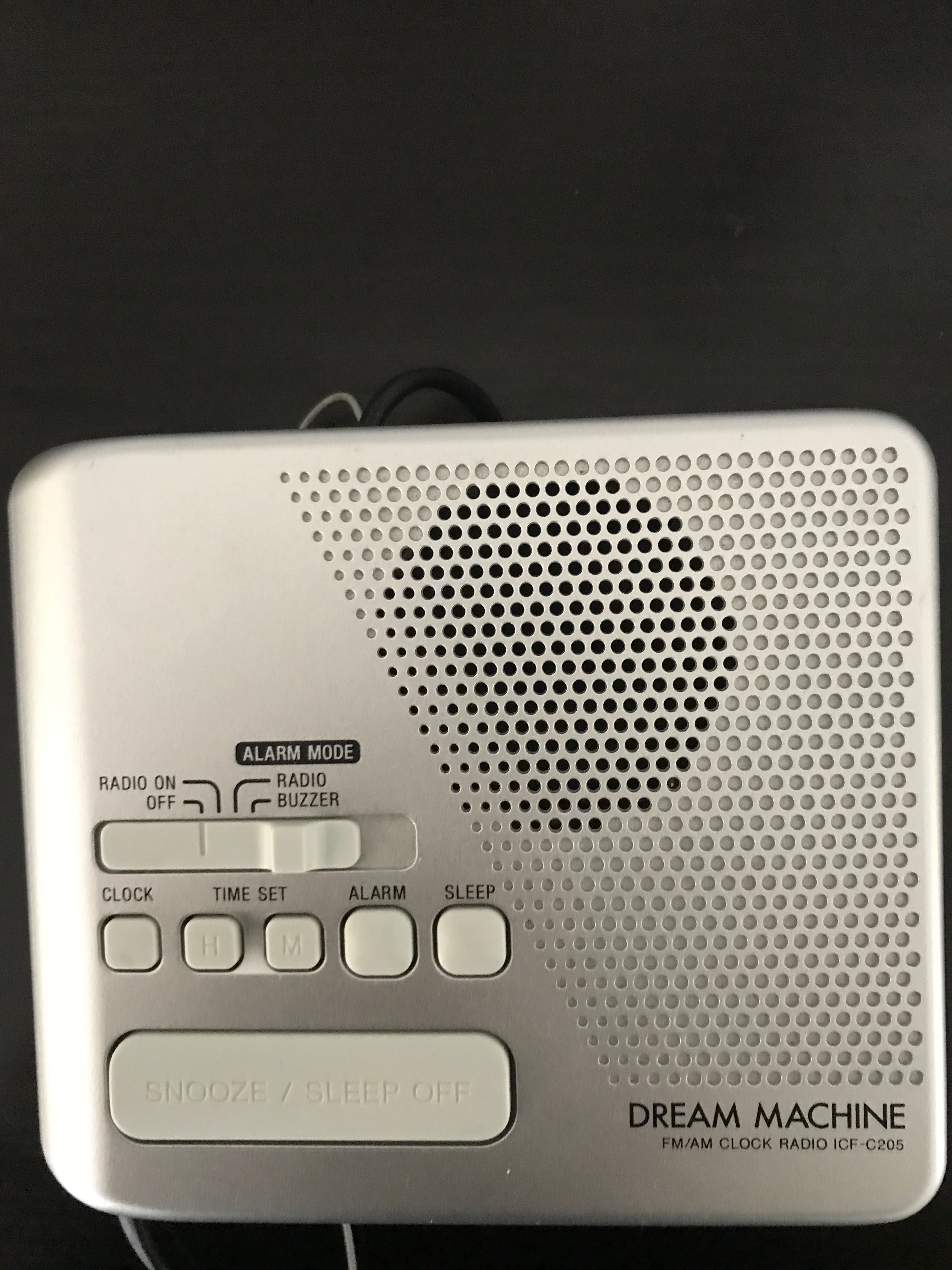 Radio despertador Sony
