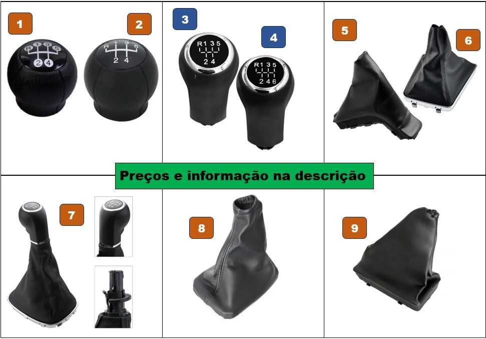 Manete Moca mudanças e foles Opel vários modelos