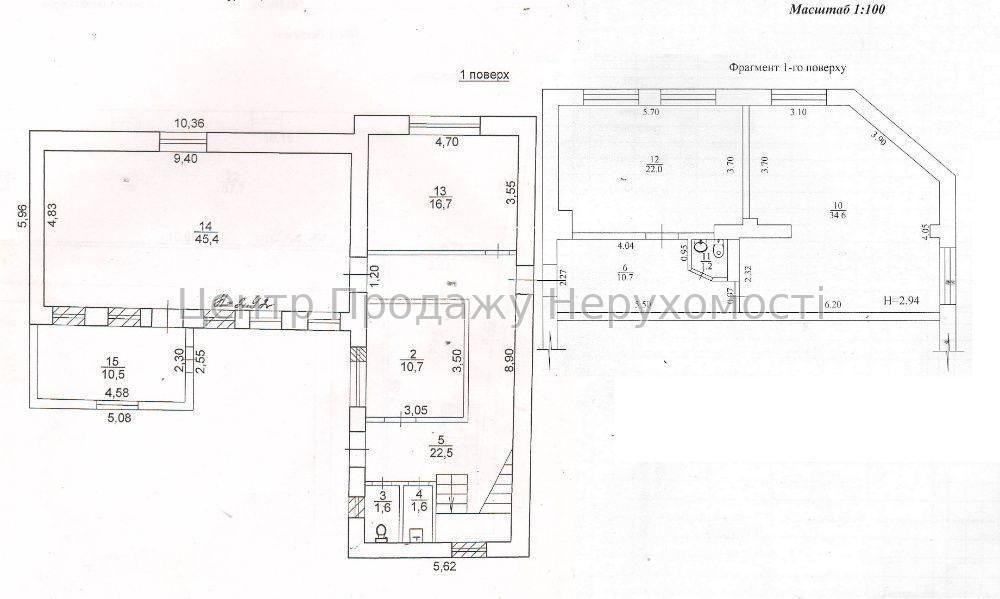 Продаж комерційної нерухомості. Центр Харкова