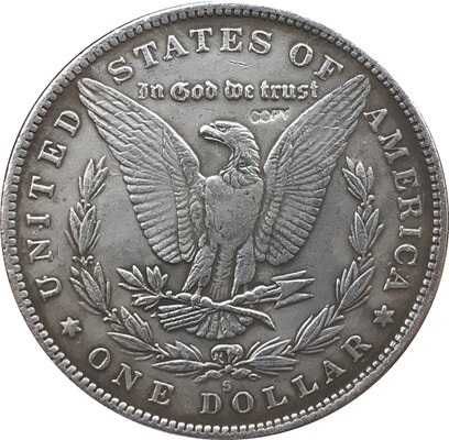 Сувенирная монета 1 Morgan Dollar 1888 S («Моргановский доллар»)