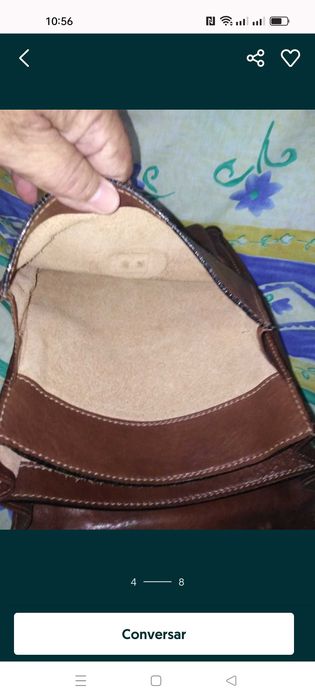 Mala de homem em pele Italiana