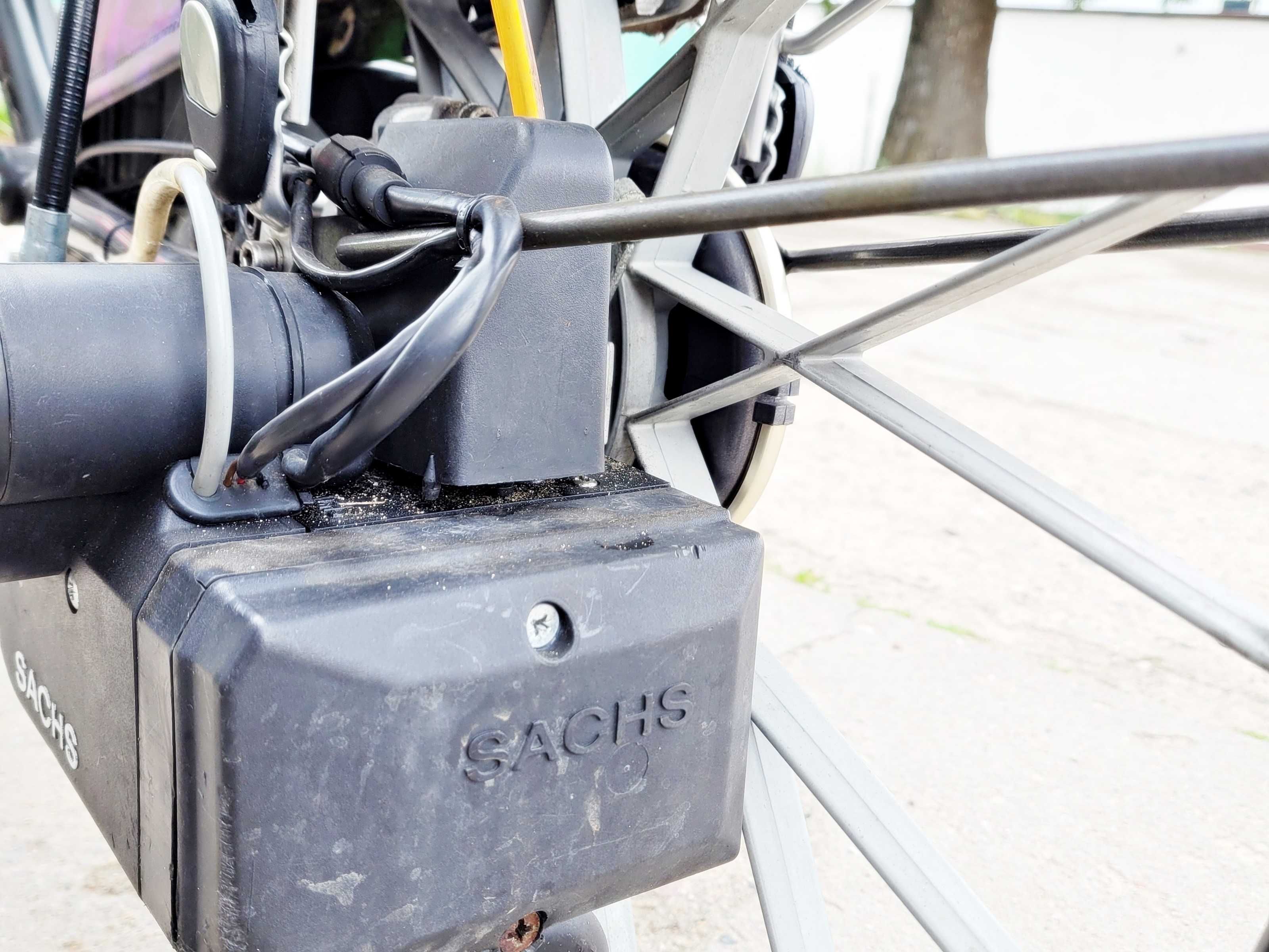 Rower Saxonette Luxus Sachs E start z silnikiem spalinowym