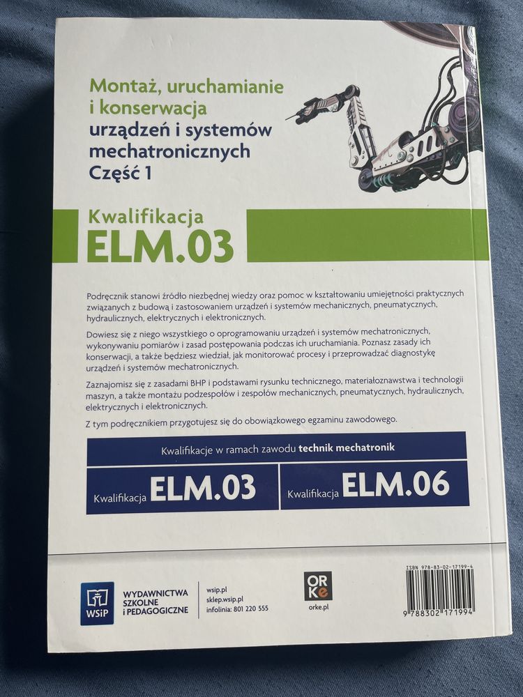 Technik Mechatronik Kwal ELM.03 Podręcznik 1 WSIP