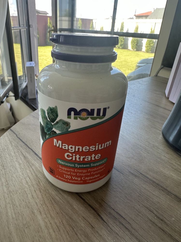 Магній цитрат, Magnesium Citrate, Now Foods, 120 рослинних капсул