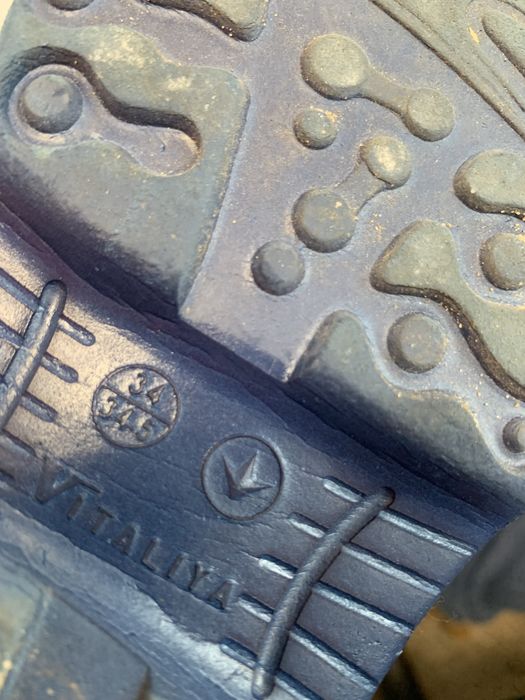 Дутики сапожки синие   на овчине  34р/34,5/22см