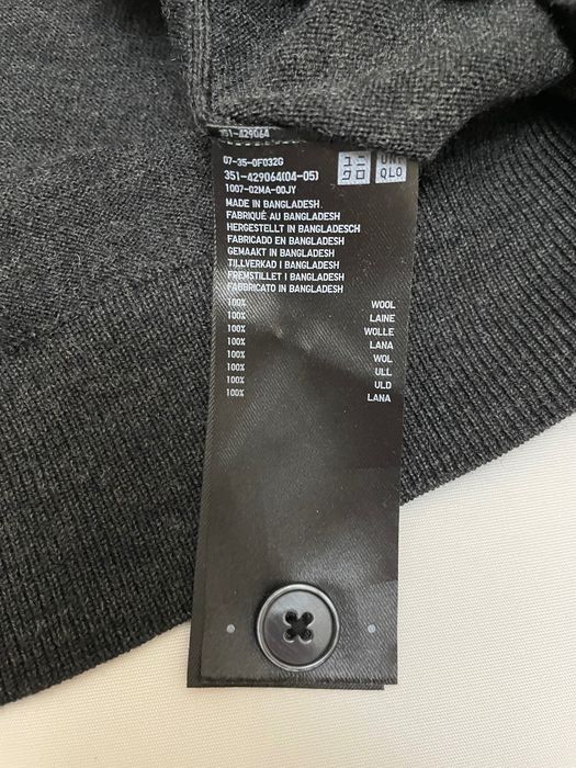 Uniqlo Кардиган чоловічий 100% вовна, розмір L