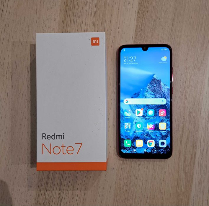 Xiaomi Redmi Note 7 - Vermelho Nébula - Ótimo estado