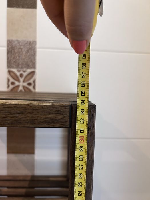 Estante movel alto madeira ripas 6 prateleiras iKEA
