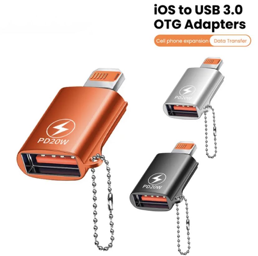 OTG переходник адаптер iOS iPhone iPad C USB олеш на Lightning айфон