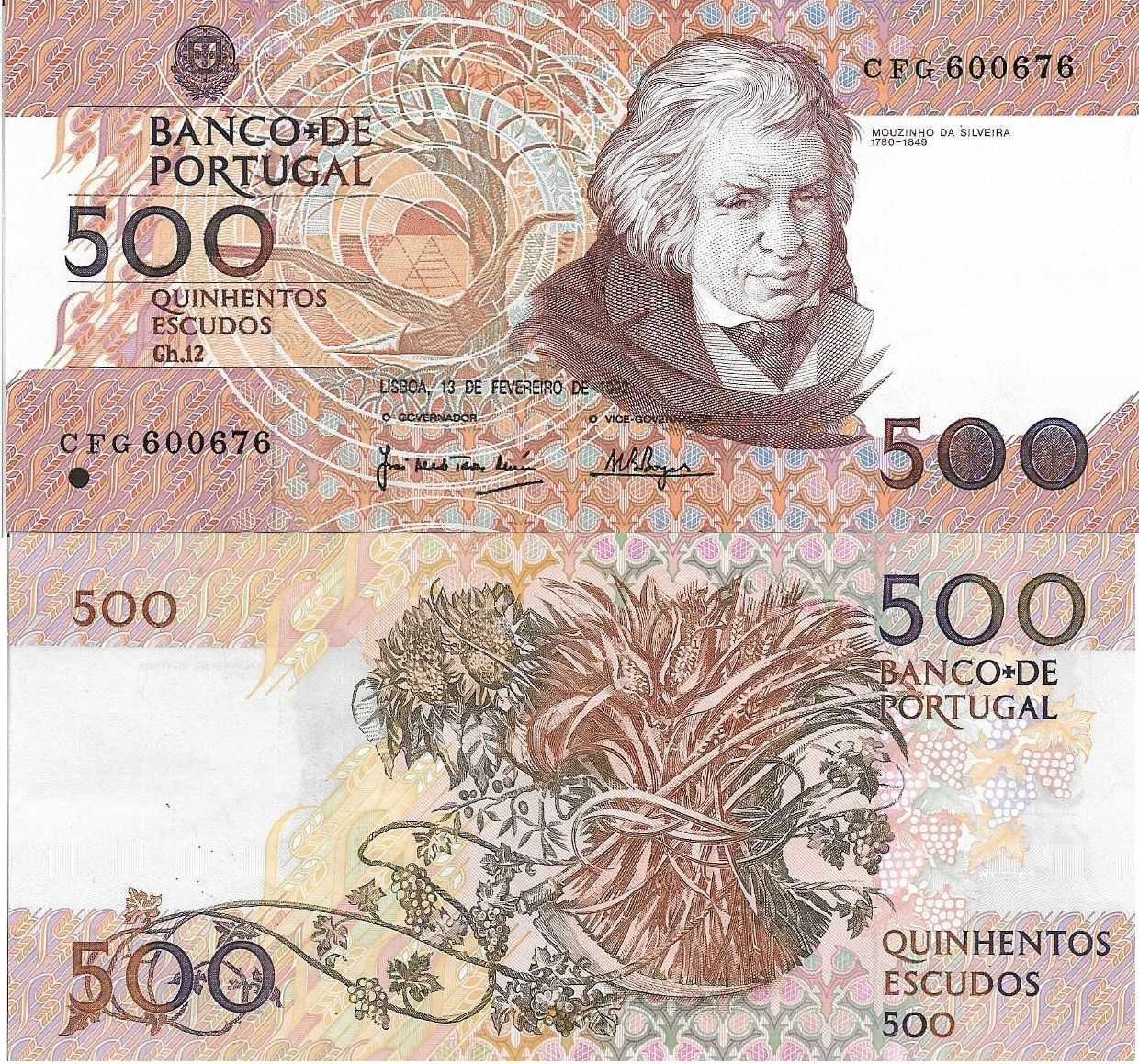 Portugal - - - 500$00 - Mouzinho da Silveira - - - - - Notas