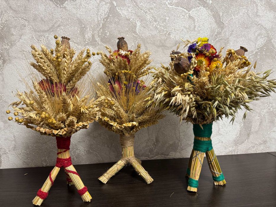 Дідух різдвяний із сухоцвітів 37 см