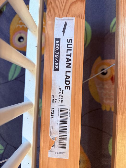 Łozko dzieciece młodzieżowe IKEA GULLIVER 70x160 rama