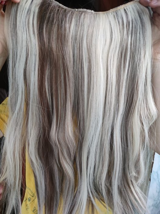 Волосы на заколке мелирование