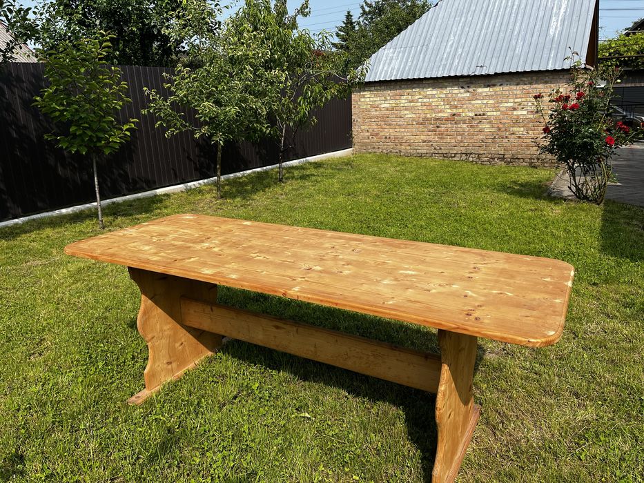 Деревʼяний стіл 2,1 м