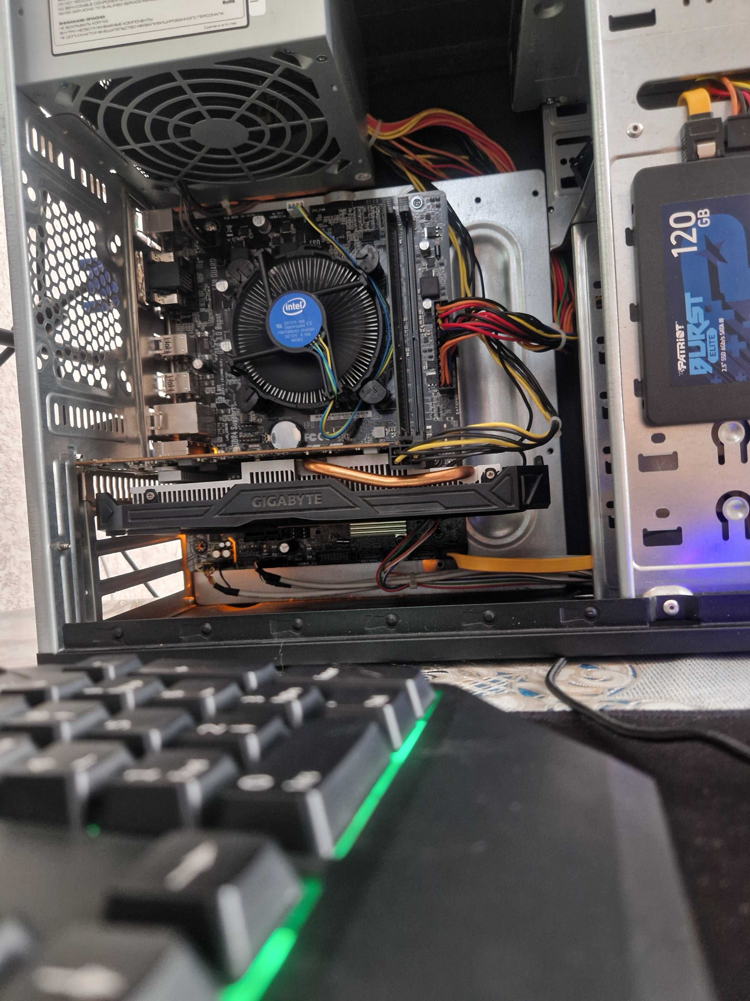 Ігровий ПК, intel 2x3.3Ghz 7th, DDR4 8gb, GTX 1660 6gb, ssd 120
