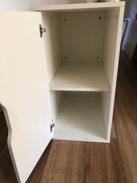 Módulo de arrumação branco com prateleiras Ikea 36x70cm