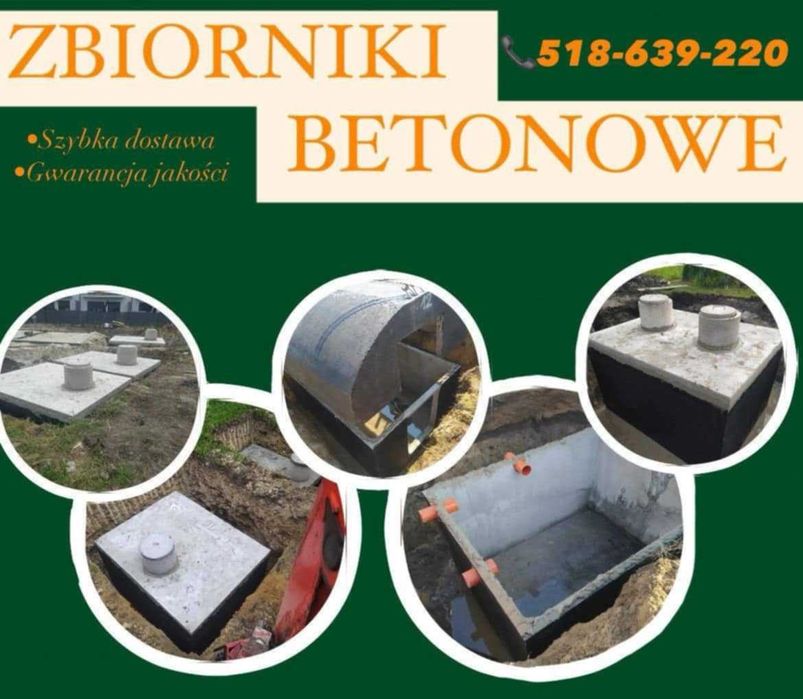 Szambo Betonowe, Szamba Zbiornik na deszczówkę Piwnica Ogrodowa
