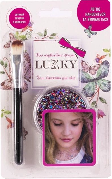 Гель блискітки Lukky. 50 грн.