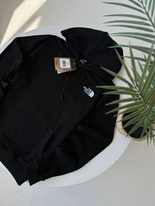 Худі The North Face Box Logo чорне/ біла кофта тнф чоловіча з лого/tnf