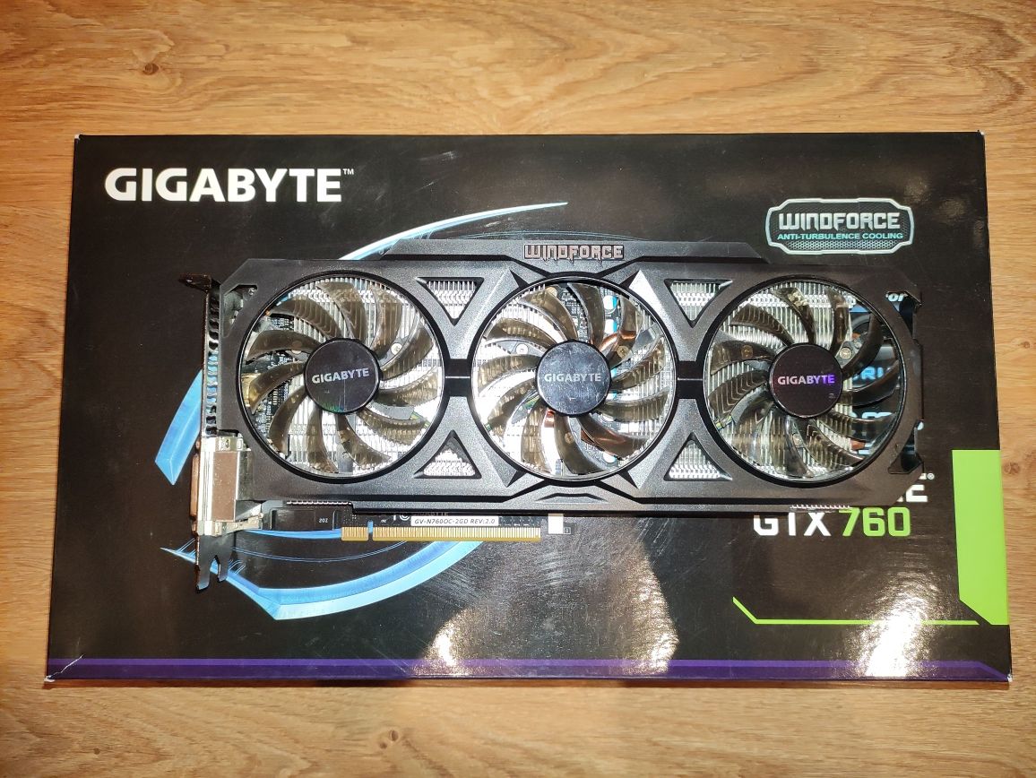 Відеокарта GeForce GTX 760 Gigabyte GDDR5 2gb