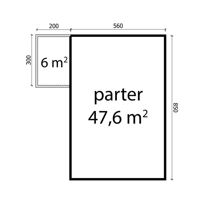 Materiał na Domek z Bali 180 mm Całoroczny
