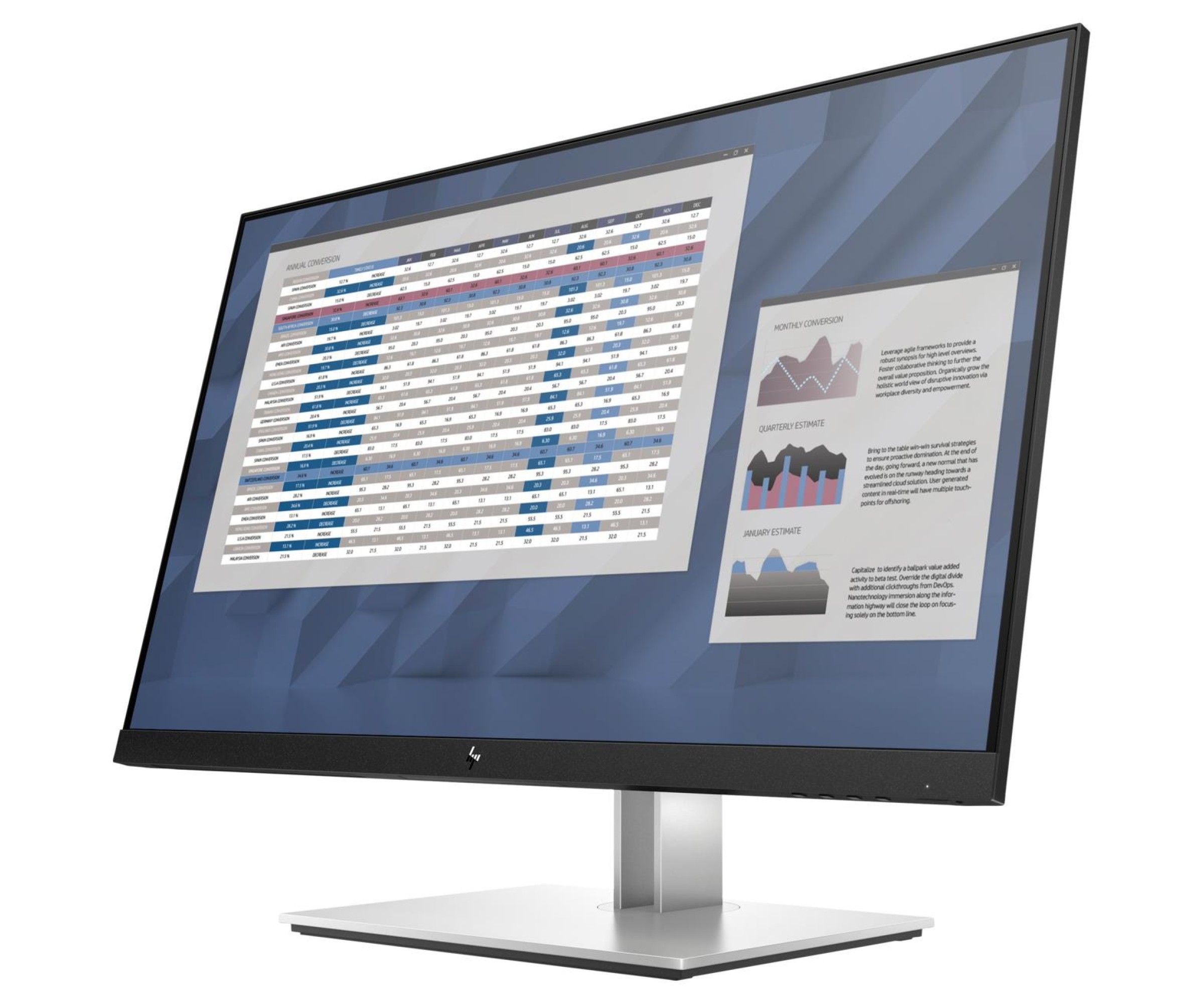 Bezramkowy monitor 27” HP E27 G4 LED IPS DP HDMI FHD 1920x1080 Klasa A