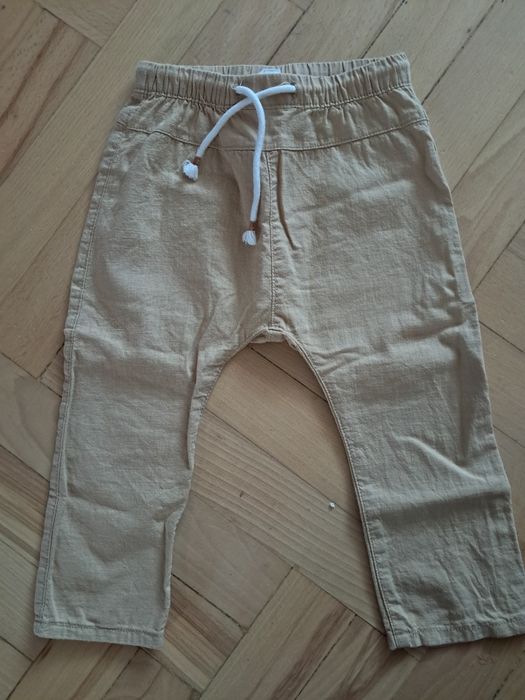 Spodnie dziecięce lniane H&M 92cm