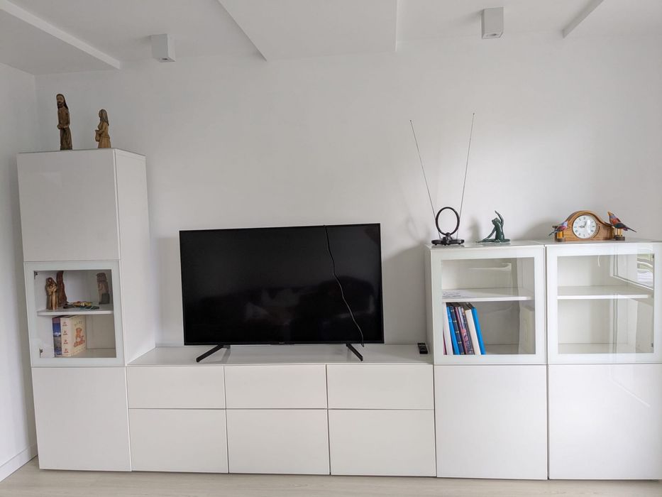 Besta Ikea, front biały połysk