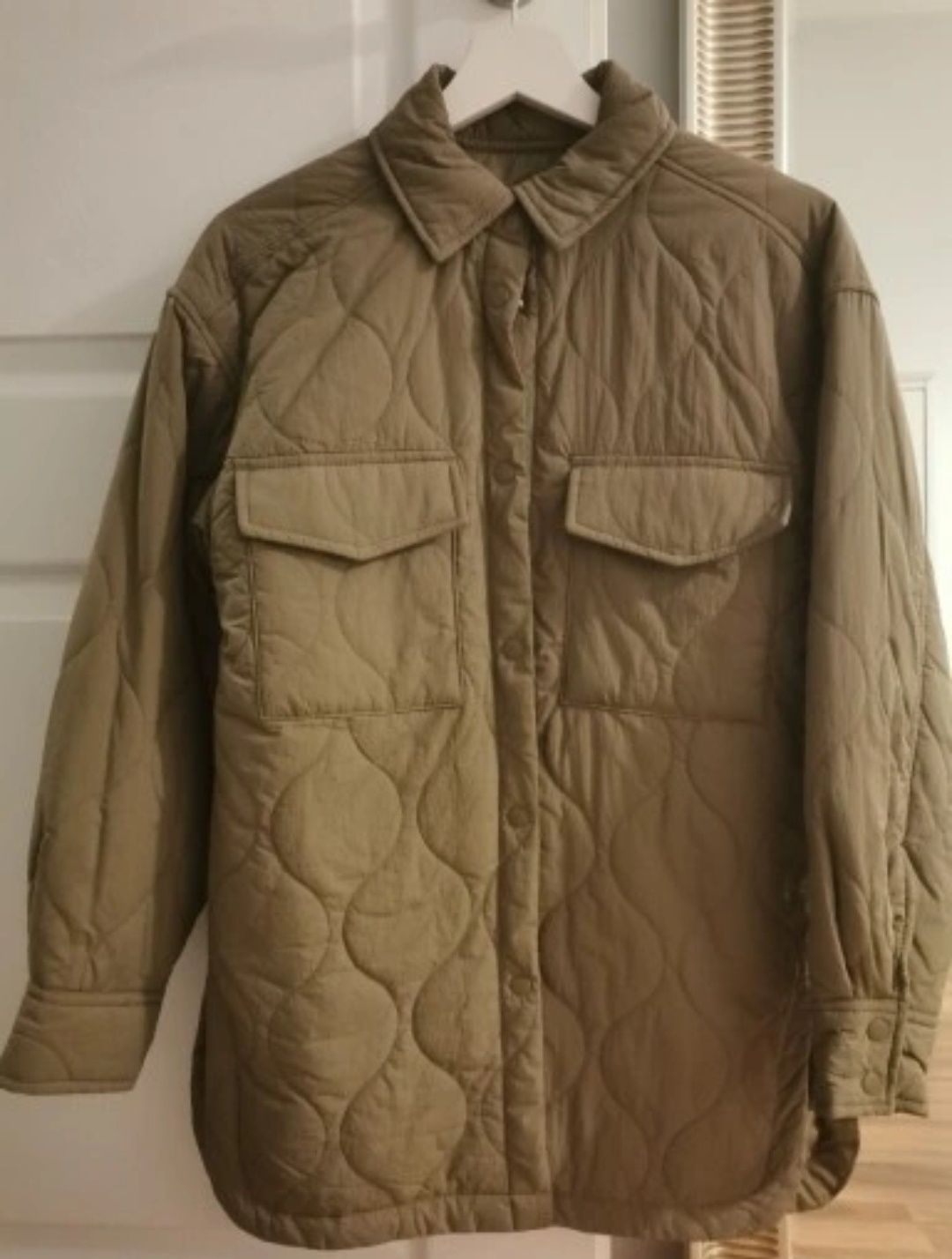 Kurtka koszulowa H&M XS zieleń khaki