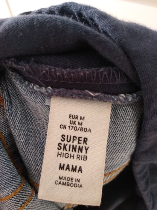Spodnie ciążowe jeansy H&M